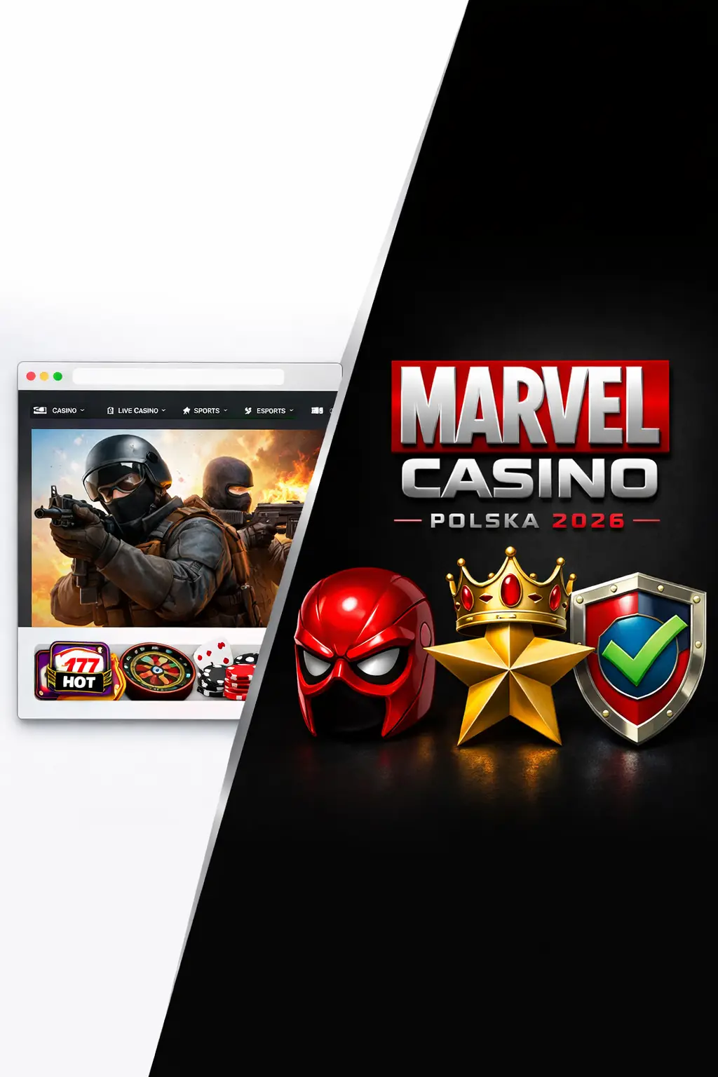 Marvel Casino Recenzja 2026 — Bonus 15 EUR Bez Depozytu, BLIK i Gry Online w Polsce