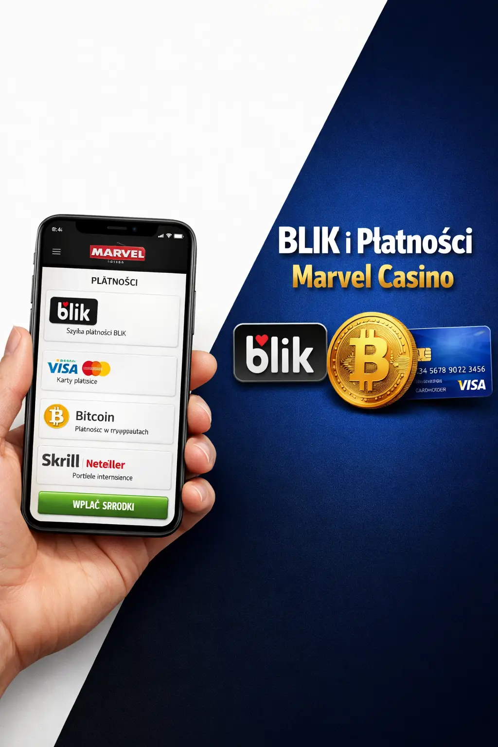 Marvel Casino BLIK i Metody Platnosci — Wplaty i Wyplaty w Polsce